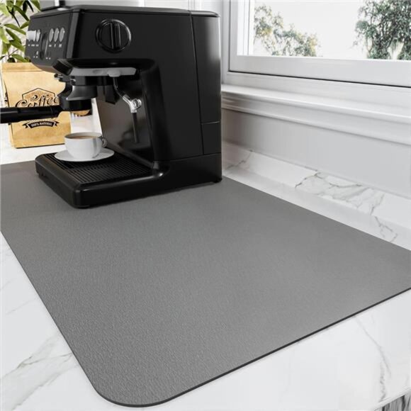 Coffee Mat - Coffee Bar Mat for Countertops | Coffee Bar Accessories Fit - Picture 1 of 7
